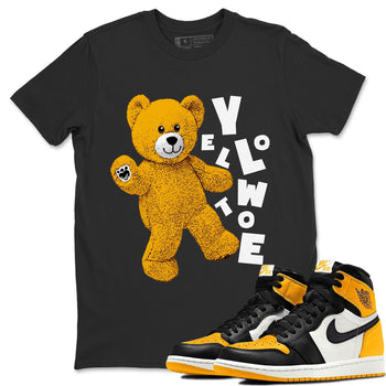 Jordan 1 Yellow Toe Sneaker Match Tees Hello Bear Sneaker Tees Jordan 1 Yellow Toe Sneaker Release Tees Unisex Shirts