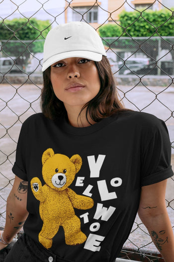 Jordan 1 Yellow Toe Sneaker Match Tees Hello Bear Sneaker Tees Jordan 1 Yellow Toe Sneaker Release Tees Unisex Shirts