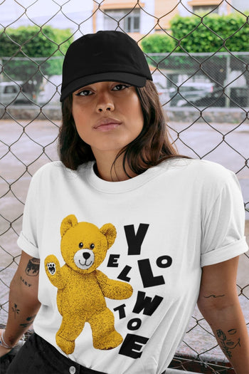 Jordan 1 Yellow Toe Sneaker Match Tees Hello Bear Sneaker Tees Jordan 1 Yellow Toe Sneaker Release Tees Unisex Shirts
