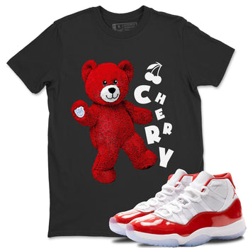 Jordan 11 Cherry Sneaker Match Tees Hello Bear Sneaker Tees Jordan 11 Cherry Sneaker Release Tees Unisex Shirts