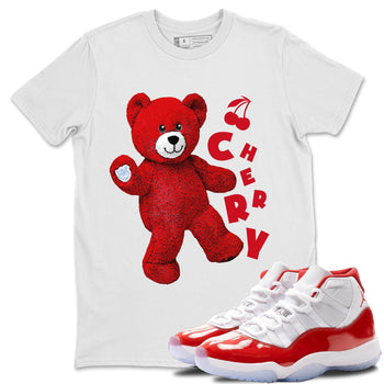 Jordan 11 Cherry Sneaker Match Tees Hello Bear Sneaker Tees Jordan 11 Cherry Sneaker Release Tees Unisex Shirts