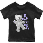 Jordan 11 Pure Violet Sneaker Match Tees Hello Bear Sneaker Tees Jordan 11 Pure Violet Sneaker Release Tees Kids Shirts