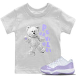 Jordan 11 Pure Violet Sneaker Match Tees Hello Bear Sneaker Tees Jordan 11 Pure Violet Sneaker Release Tees Kids Shirts