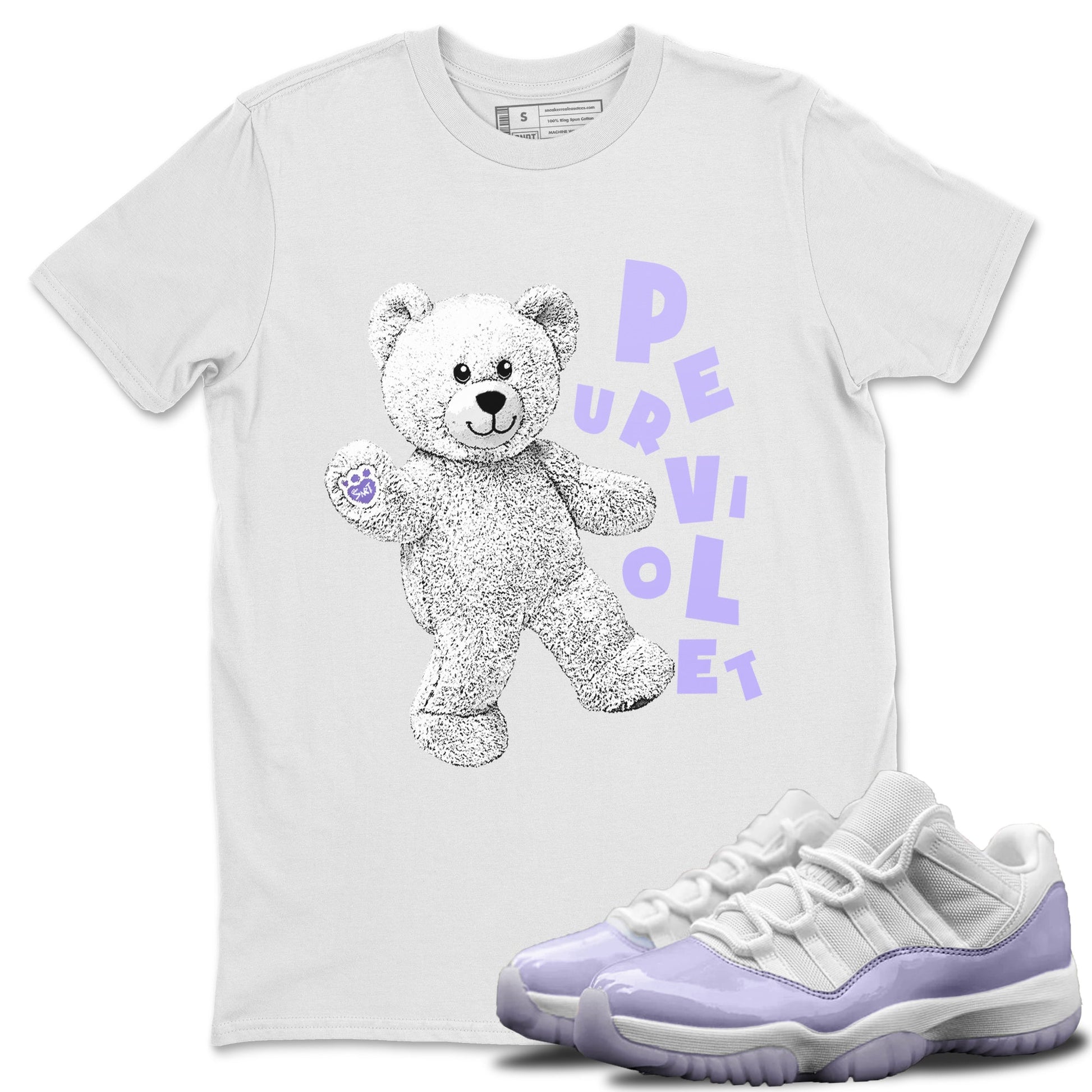Jordan 11 Pure Violet Sneaker Match Tees Hello Bear Sneaker Tees Jordan 11 Pure Violet Sneaker Release Tees Unisex Shirts