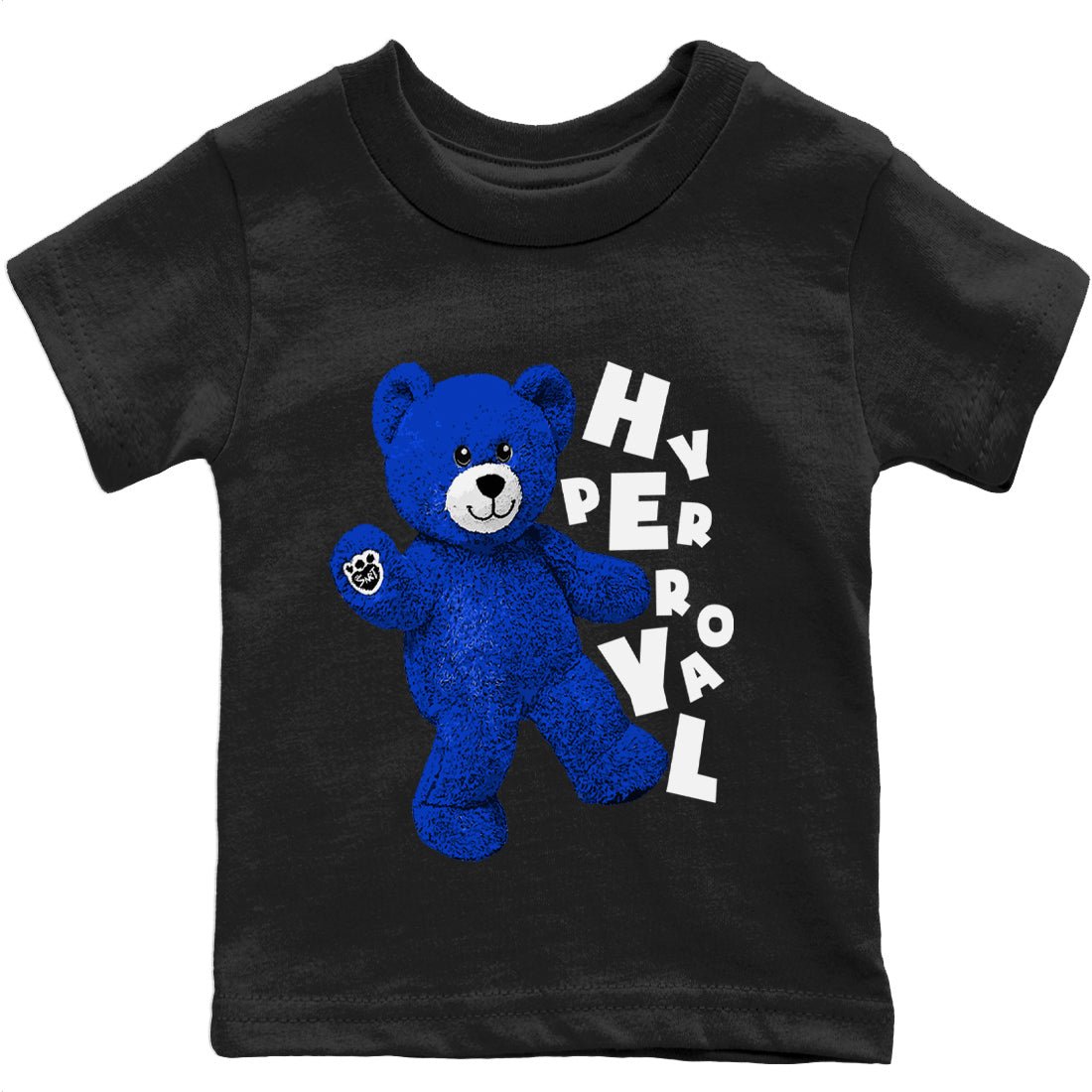 Jordan 12 Hyper Royal Sneaker Match Tees Hello Bear Sneaker Tees Jordan 12 Hyper Royal Sneaker Release Tees Kids Shirts
