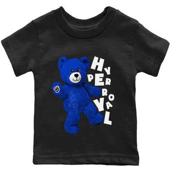 Jordan 12 Hyper Royal Sneaker Match Tees Hello Bear Sneaker Tees Jordan 12 Hyper Royal Sneaker Release Tees Kids Shirts