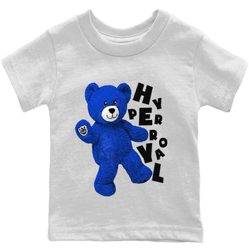 Jordan 12 Hyper Royal Sneaker Match Tees Hello Bear Sneaker Tees Jordan 12 Hyper Royal Sneaker Release Tees Kids Shirts