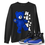 Jordan 12 Hyper Royal Sneaker Match Tees Hello Bear Sneaker Tees Jordan 12 Hyper Royal Sneaker Release Tees Unisex Shirts