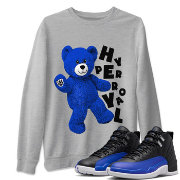 Jordan 12 Hyper Royal Sneaker Match Tees Hello Bear Sneaker Tees Jordan 12 Hyper Royal Sneaker Release Tees Unisex Shirts