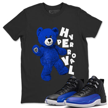 Jordan 12 Hyper Royal Sneaker Match Tees Hello Bear Sneaker Tees Jordan 12 Hyper Royal Sneaker Release Tees Unisex Shirts