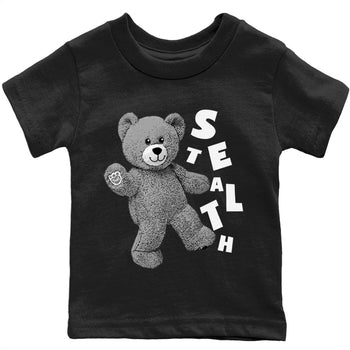 Jordan 12 Stealth Sneaker Match Tees Hello Bear Sneaker Tees Jordan 12 Stealth Sneaker Release Tees Kids Shirts