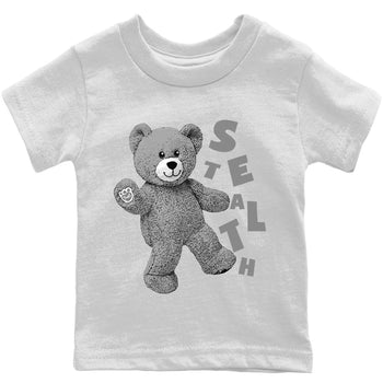 Jordan 12 Stealth Sneaker Match Tees Hello Bear Sneaker Tees Jordan 12 Stealth Sneaker Release Tees Kids Shirts