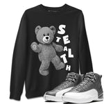 Jordan 12 Stealth Sneaker Match Tees Hello Bear Sneaker Tees Jordan 12 Stealth Sneaker Release Tees Unisex Shirts