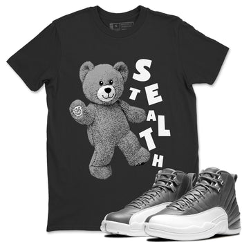 Jordan 12 Stealth Sneaker Match Tees Hello Bear Sneaker Tees Jordan 12 Stealth Sneaker Release Tees Unisex Shirts