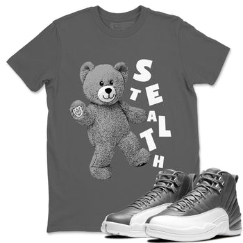 Jordan 12 Stealth Sneaker Match Tees Hello Bear Sneaker Tees Jordan 12 Stealth Sneaker Release Tees Unisex Shirts