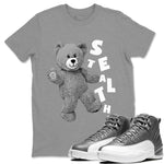 Jordan 12 Stealth Sneaker Match Tees Hello Bear Sneaker Tees Jordan 12 Stealth Sneaker Release Tees Unisex Shirts