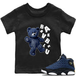Jordan 13 Brave Blue Sneaker Match Tees Hello Bear Sneaker Tees Jordan 13 Brave Blue Sneaker Release Tees Kids Shirts