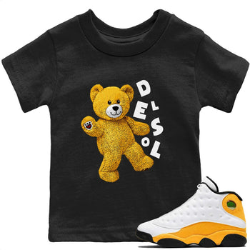 Jordan 13 Del Sol Sneaker Match Tees Hello Bear Sneaker Tees Jordan 13 Del Sol Sneaker Release Tees Kids Shirts