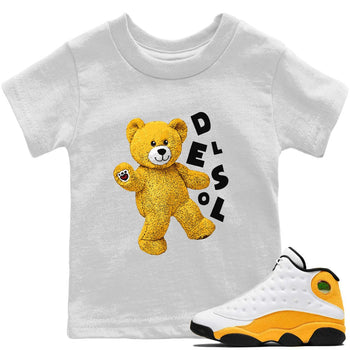 Jordan 13 Del Sol Sneaker Match Tees Hello Bear Sneaker Tees Jordan 13 Del Sol Sneaker Release Tees Kids Shirts
