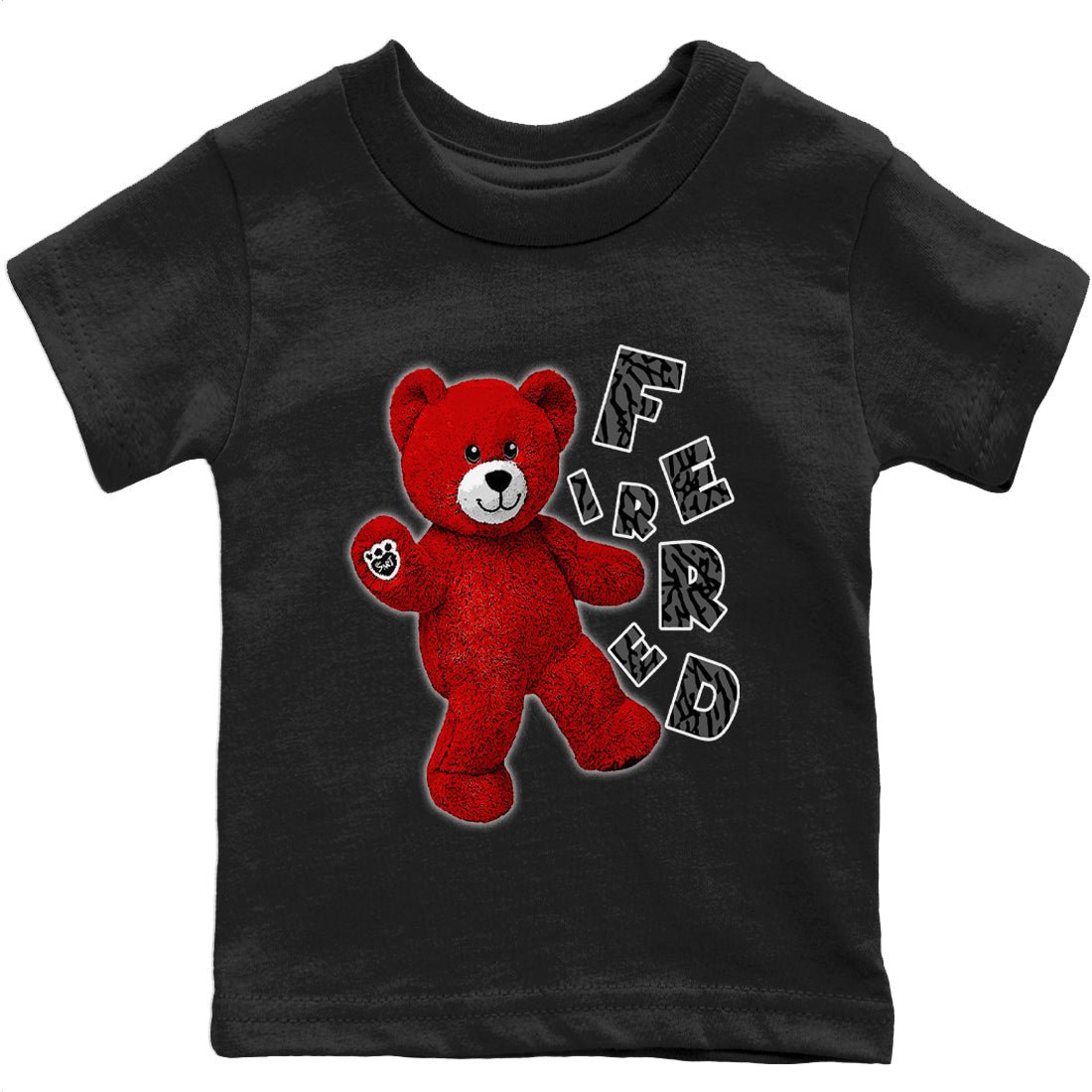 Jordan 3 Fire Red Sneaker Match Tees Hello Bear Sneaker Tees Jordan 3 Fire Red Sneaker Release Tees Kids Shirts