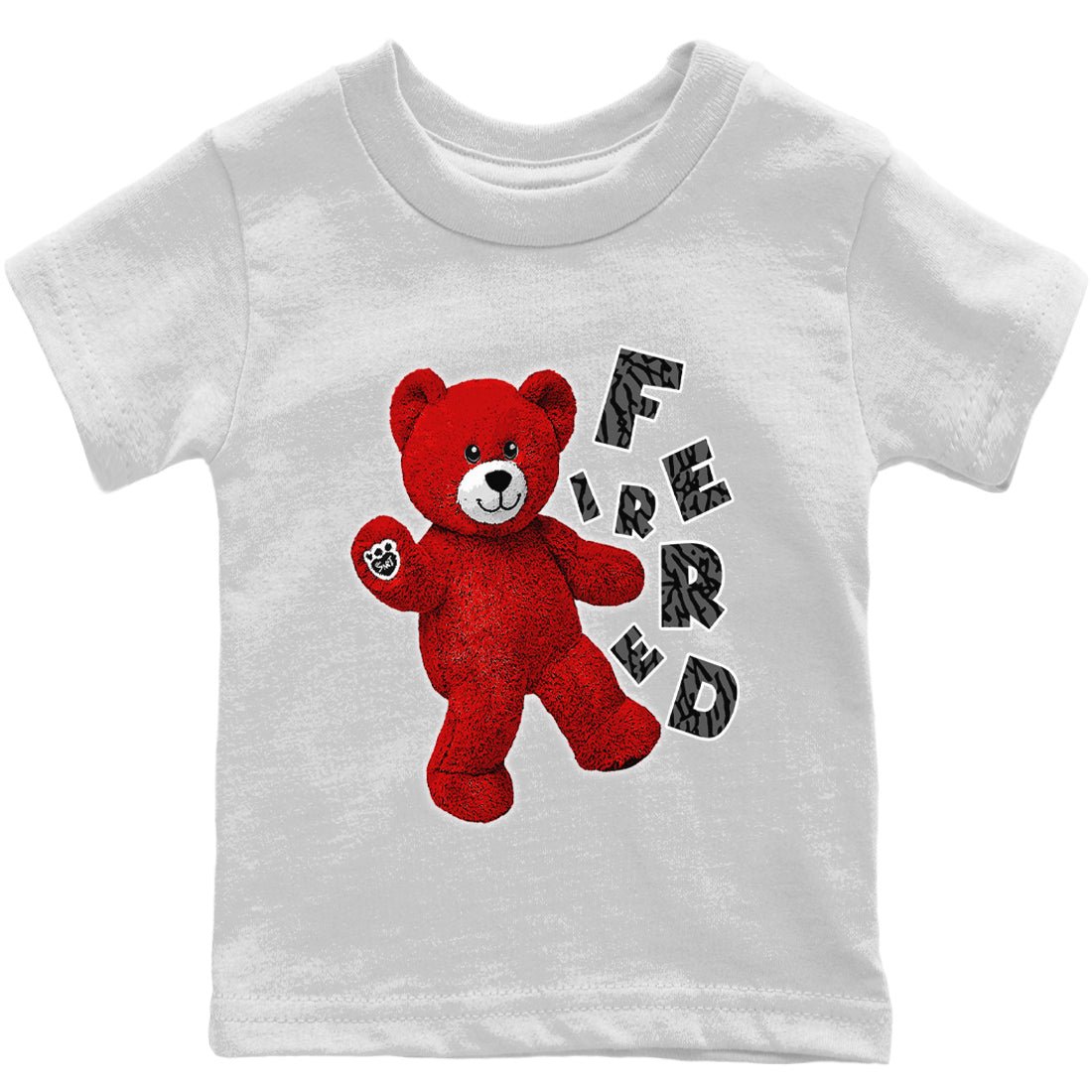 Jordan 3 Fire Red Sneaker Match Tees Hello Bear Sneaker Tees Jordan 3 Fire Red Sneaker Release Tees Kids Shirts