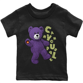 Jordan 4 Canyon Purple Sneaker Match Tees Hello Bear Sneaker Tees Jordan 4 Canyon Purple Sneaker Release Tees Kids Shirts
