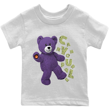 Jordan 4 Canyon Purple Sneaker Match Tees Hello Bear Sneaker Tees Jordan 4 Canyon Purple Sneaker Release Tees Kids Shirts
