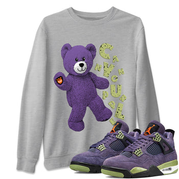 Jordan 4 Canyon Purple Sneaker Match Tees Hello Bear Sneaker Tees Jordan 4 Canyon Purple Sneaker Release Tees Unisex Shirts