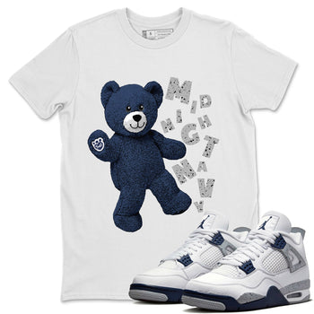 Jordan 4 Midnight Navy Sneaker Match Tees Hello Bear Sneaker Tees Jordan 4 Midnight Navy Sneaker Release Tees Unisex Shirts