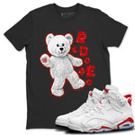 Jordan 6 Red Velvet Cookies Sneaker Match Tees Hello Bear Sneaker Tees Jordan 6 Red Velvet Cookies Sneaker Release Tees Unisex Shirts