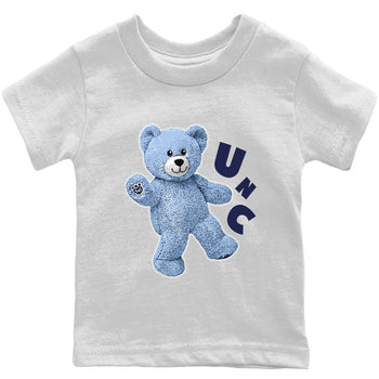 Jordan 6 UNC Sneaker Match Tees Hello Bear Sneaker Tees Jordan 6 UNC Sneaker Release Tees Kids Shirts
