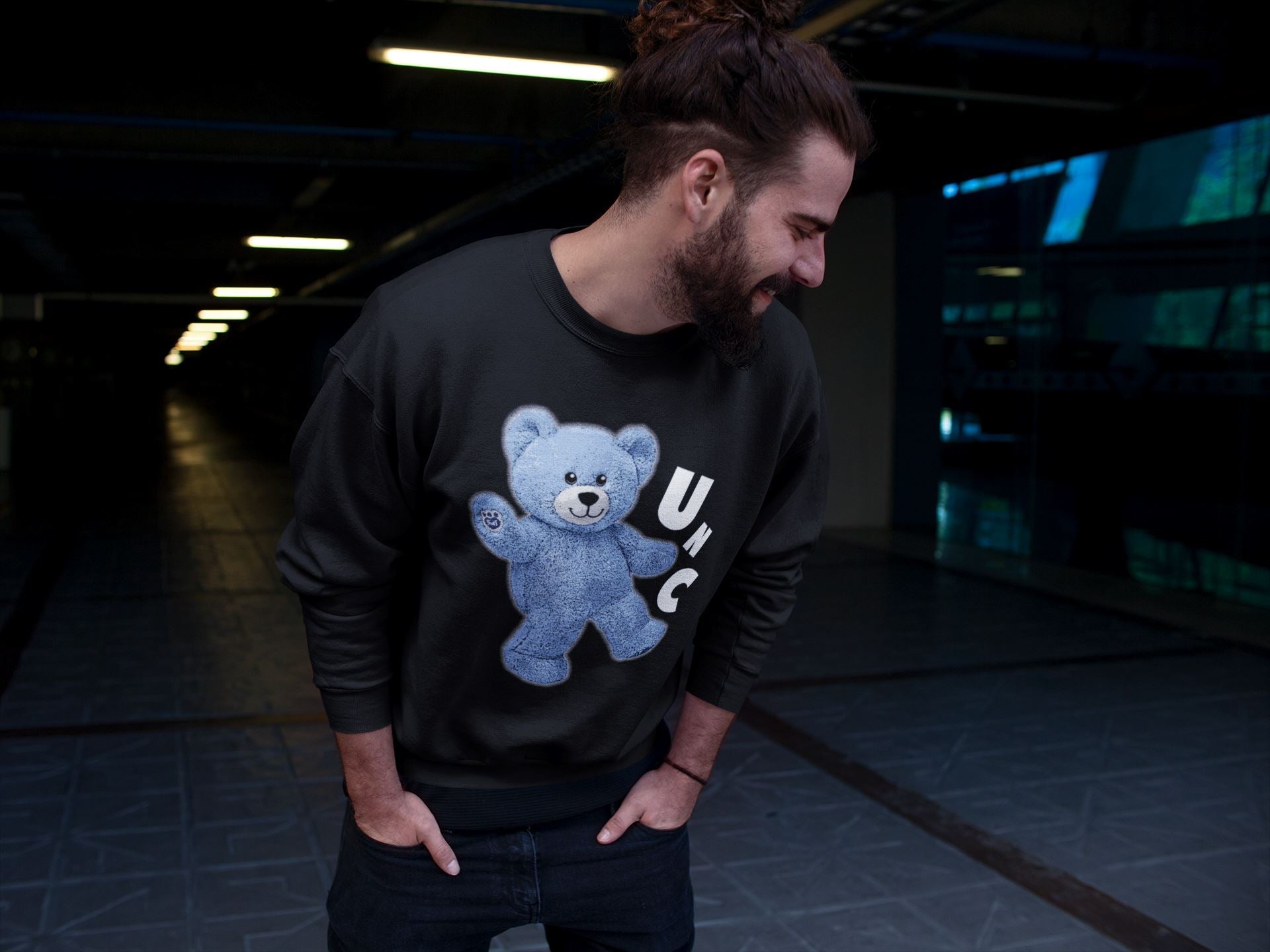 Jordan 6 UNC Sneaker Match Tees Hello Bear Sneaker Tees Jordan 6 UNC Sneaker Release Tees Unisex Shirts