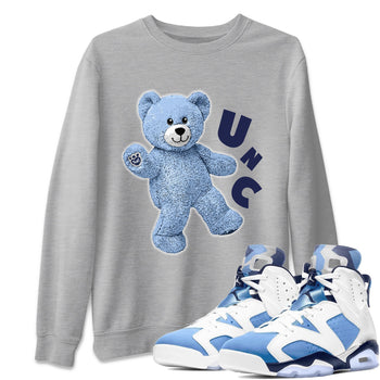 Jordan 6 UNC Sneaker Match Tees Hello Bear Sneaker Tees Jordan 6 UNC Sneaker Release Tees Unisex Shirts