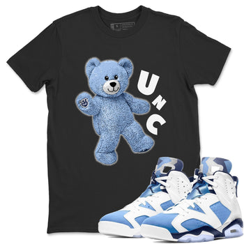 Jordan 6 UNC Sneaker Match Tees Hello Bear Sneaker Tees Jordan 6 UNC Sneaker Release Tees Unisex Shirts