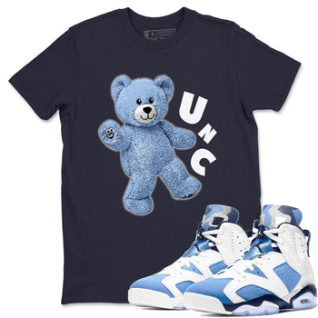 Jordan 6 UNC Sneaker Match Tees Hello Bear Sneaker Tees Jordan 6 UNC Sneaker Release Tees Unisex Shirts