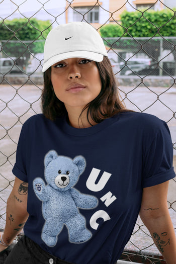 Jordan 6 UNC Sneaker Match Tees Hello Bear Sneaker Tees Jordan 6 UNC Sneaker Release Tees Unisex Shirts