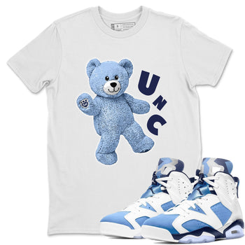 Jordan 6 UNC Sneaker Match Tees Hello Bear Sneaker Tees Jordan 6 UNC Sneaker Release Tees Unisex Shirts