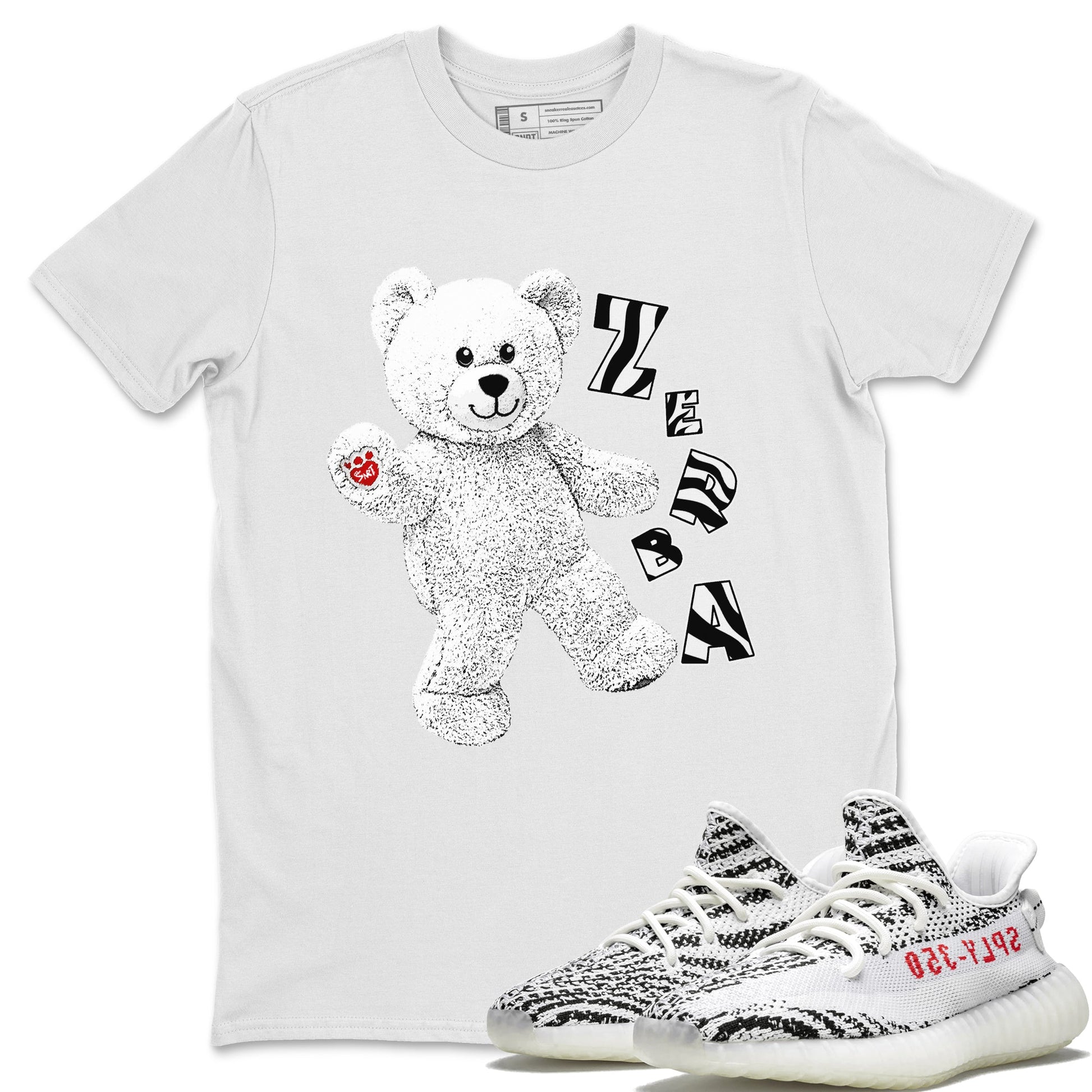 Yeezy 350 Zebra Sneaker Match Tees Hello Bear Sneaker Tees Yeezy 350 Zebra Sneaker Release Tees Unisex Shirts