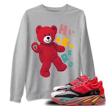 Yeezy 700 Hi-Res Red Sneaker Match Tees Hello Bear Sneaker Tees Yeezy 700 Hi-Res Red Sneaker Release Tees Unisex Shirts
