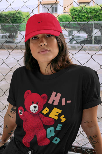 Yeezy 700 Hi-Res Red Sneaker Match Tees Hello Bear Sneaker Tees Yeezy 700 Hi-Res Red Sneaker Release Tees Unisex Shirts