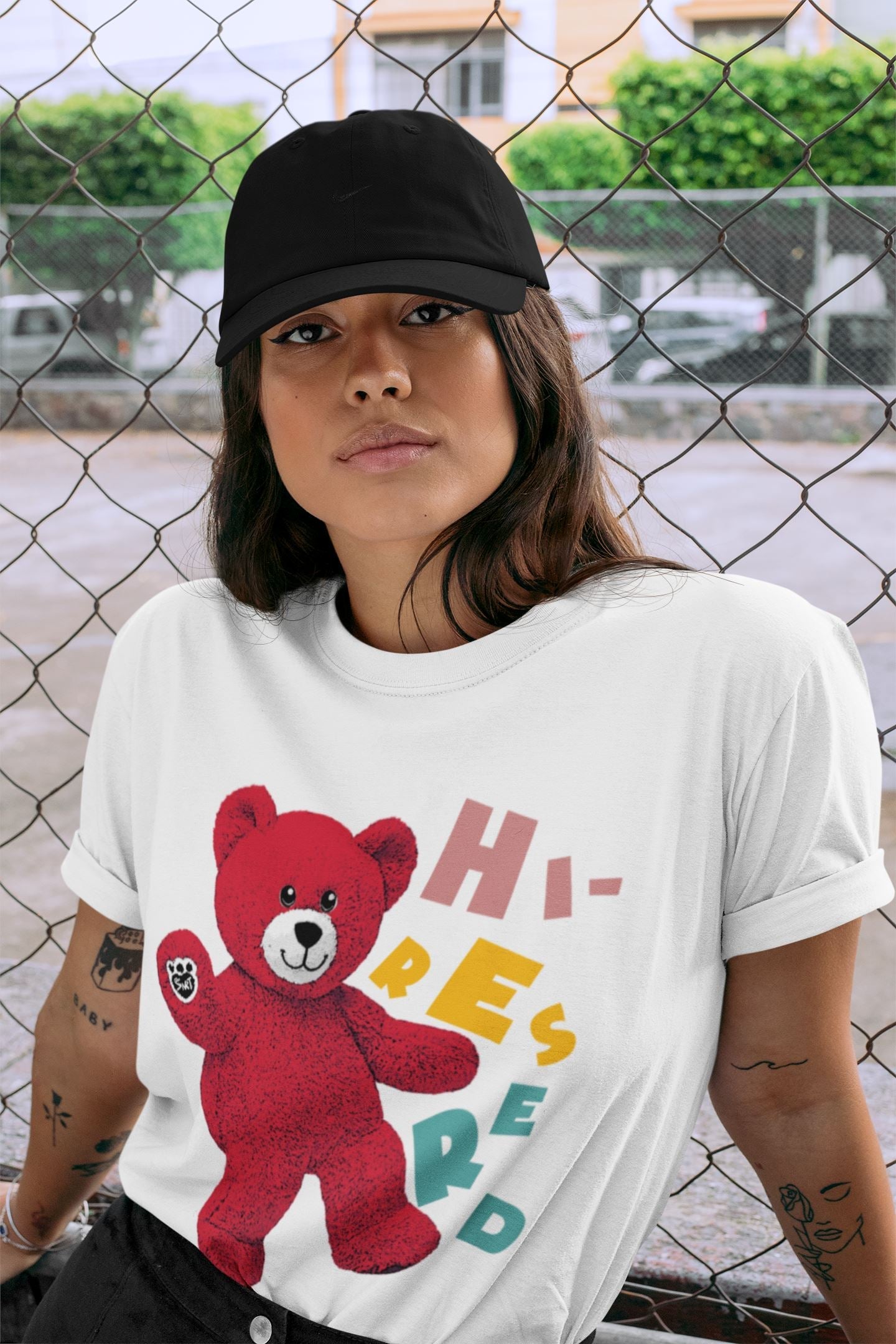 Yeezy 700 Hi-Res Red Sneaker Match Tees Hello Bear Sneaker Tees Yeezy 700 Hi-Res Red Sneaker Release Tees Unisex Shirts