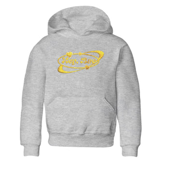 Air Jordan 11 Yellow Python Sneaker Match Tees Hey Bae Sneaker Tees AJ11 Yellow Python Sneaker Release Tees Kids Shirts Heather Grey 2