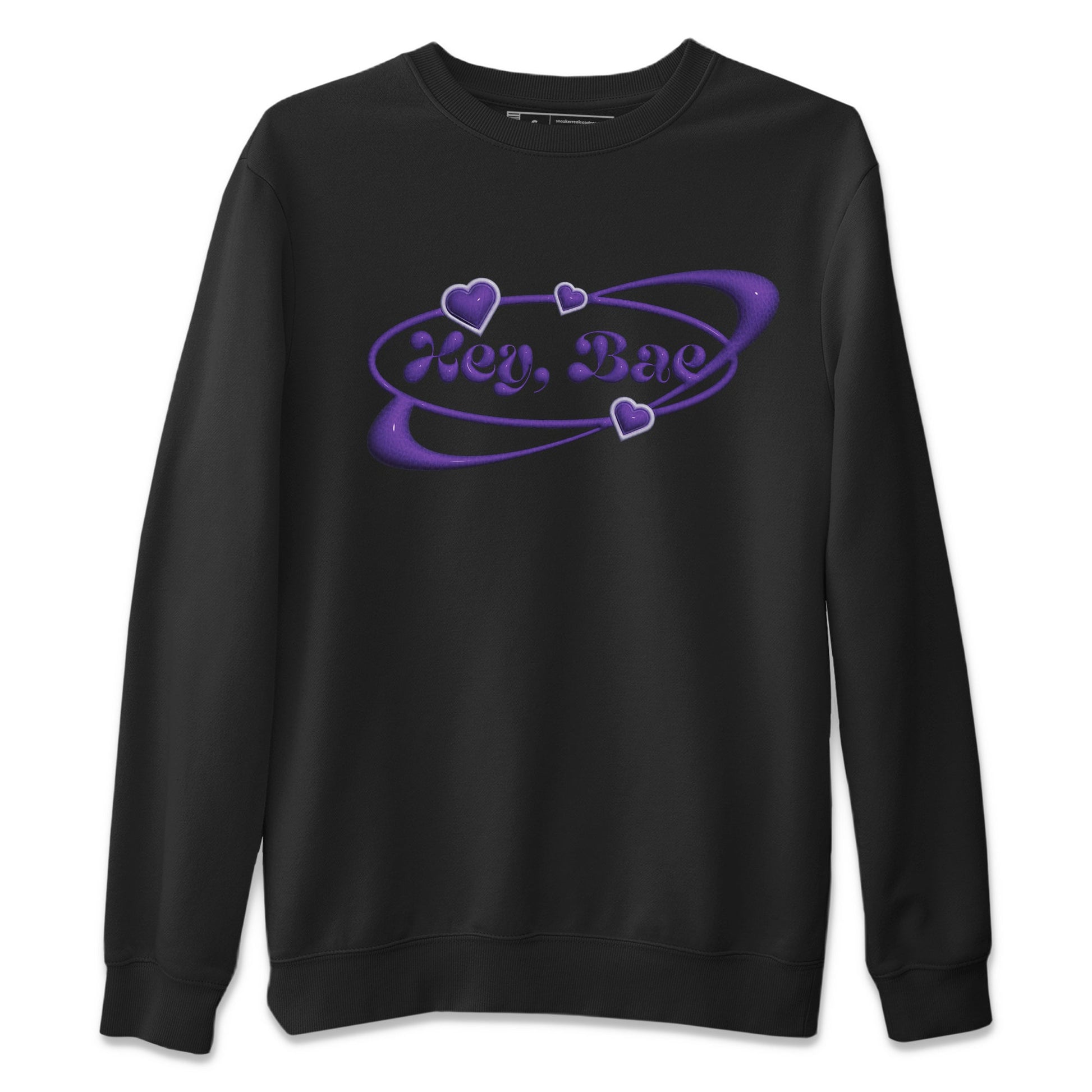 Air Jordan 12 Field Purple Sneaker Match Tees Hey Bae Sneaker Tees AJJordan 12 Lakers Sneaker Release Tees Unisex Shirts Black 2