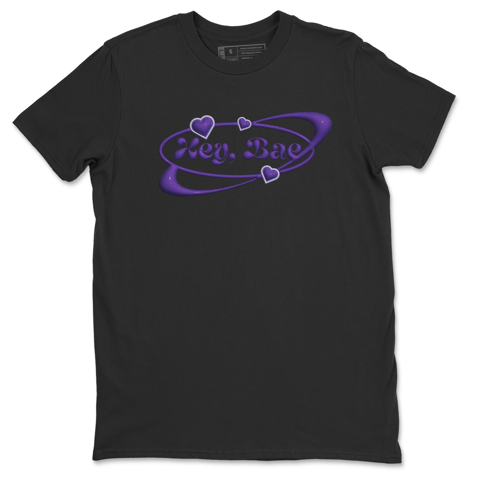 Air Jordan 12 Field Purple Sneaker Match Tees Hey Bae Sneaker Tees AJJordan 12 Lakers Sneaker Release Tees Unisex Shirts Black 2