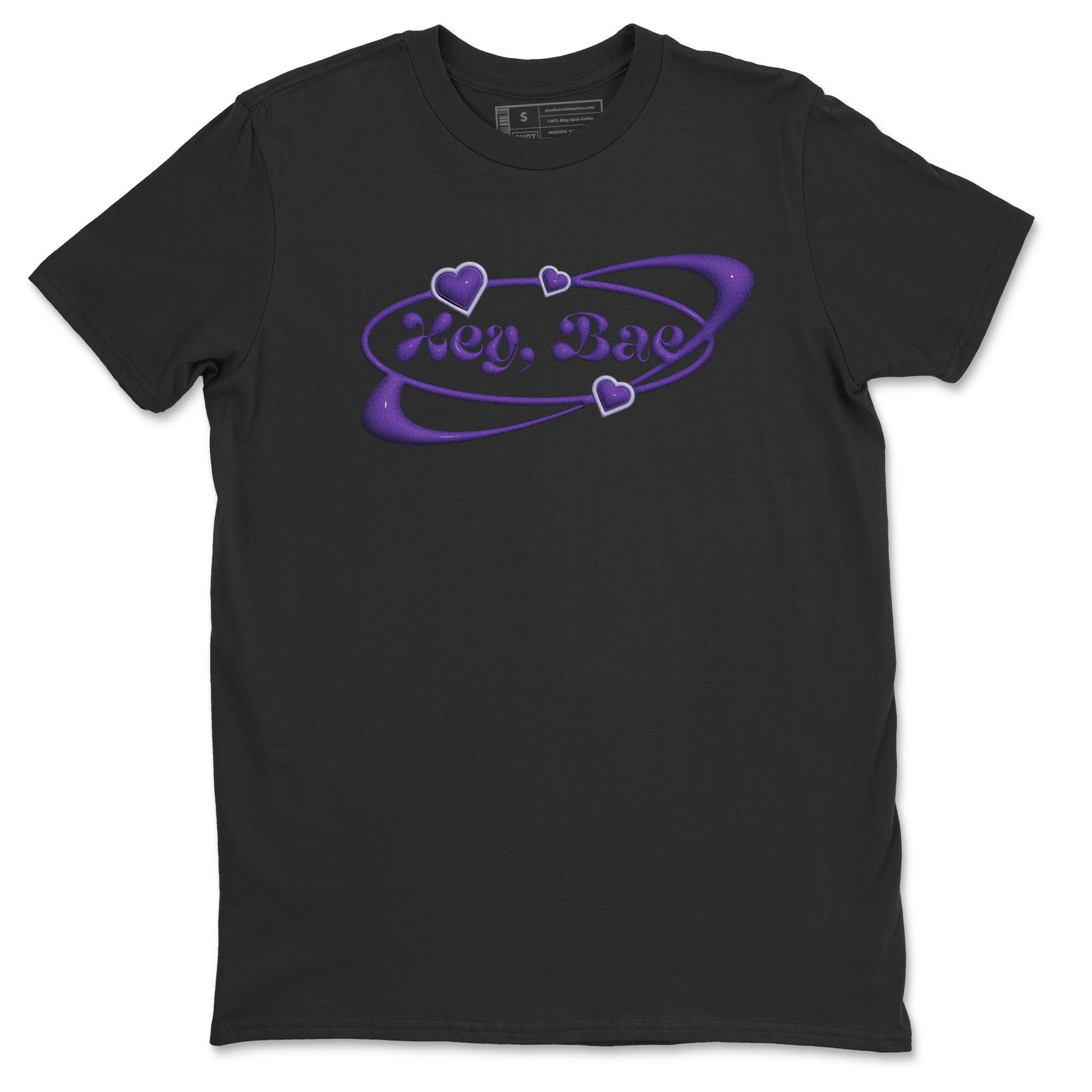 Air Jordan 12 Field Purple Sneaker Match Tees Hey Bae Sneaker Tees AJJordan 12 Lakers Sneaker Release Tees Unisex Shirts Black 2