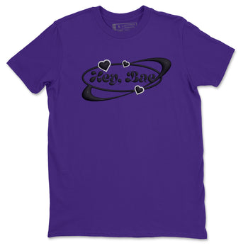Air Jordan 12 Field Purple Sneaker Match Tees Hey Bae Sneaker Tees AJJordan 12 Lakers Sneaker Release Tees Unisex Shirts Purple 2