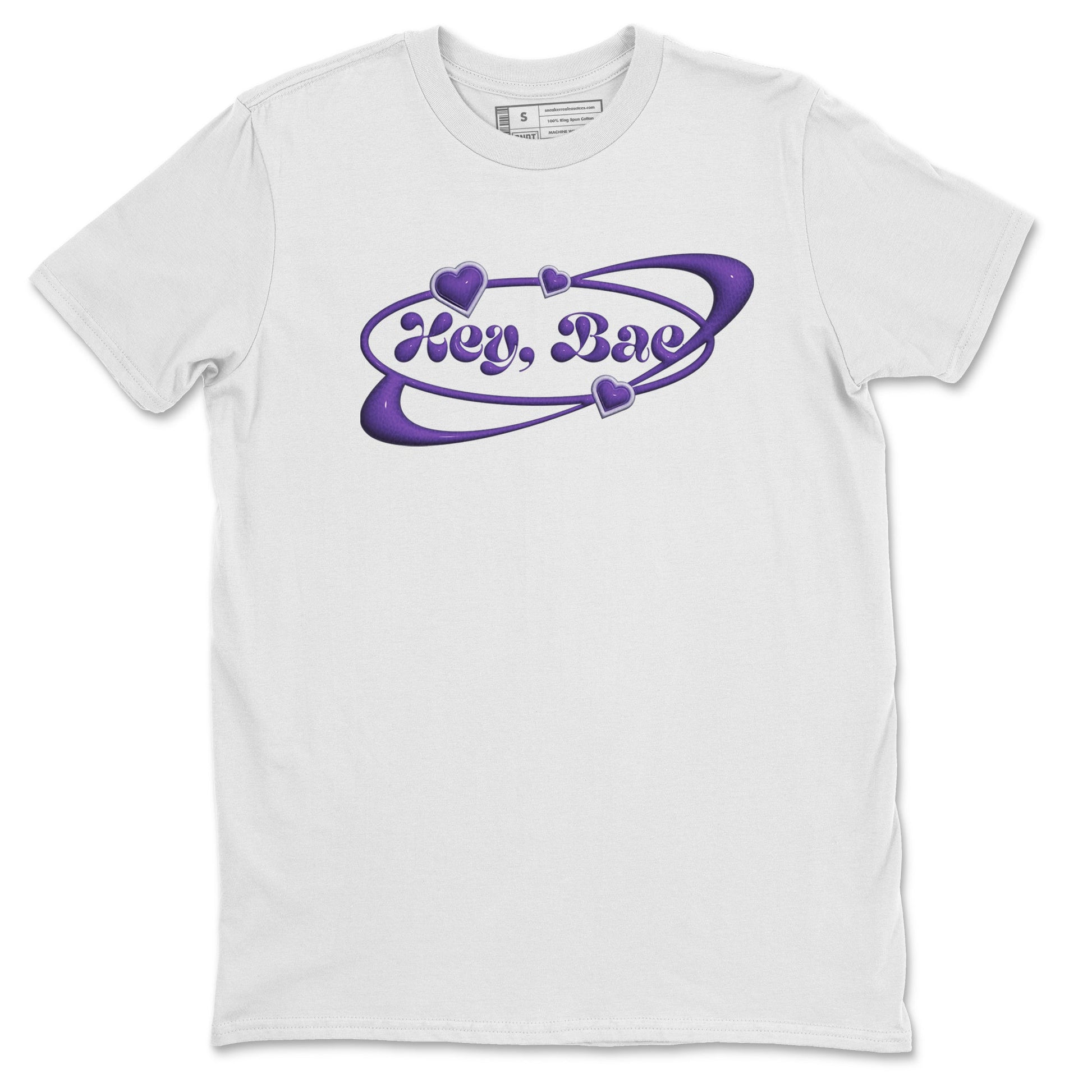Air Jordan 12 Field Purple Sneaker Match Tees Hey Bae Sneaker Tees AJJordan 12 Lakers Sneaker Release Tees Unisex Shirts White 2