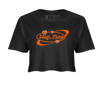 Crazy 8 Team Orange shirt to match jordans Hey Bae sneaker tees Adidas Crazy 8 Team Orange SNRT Sneaker Release Tees Black 2 Crop T-Shirt