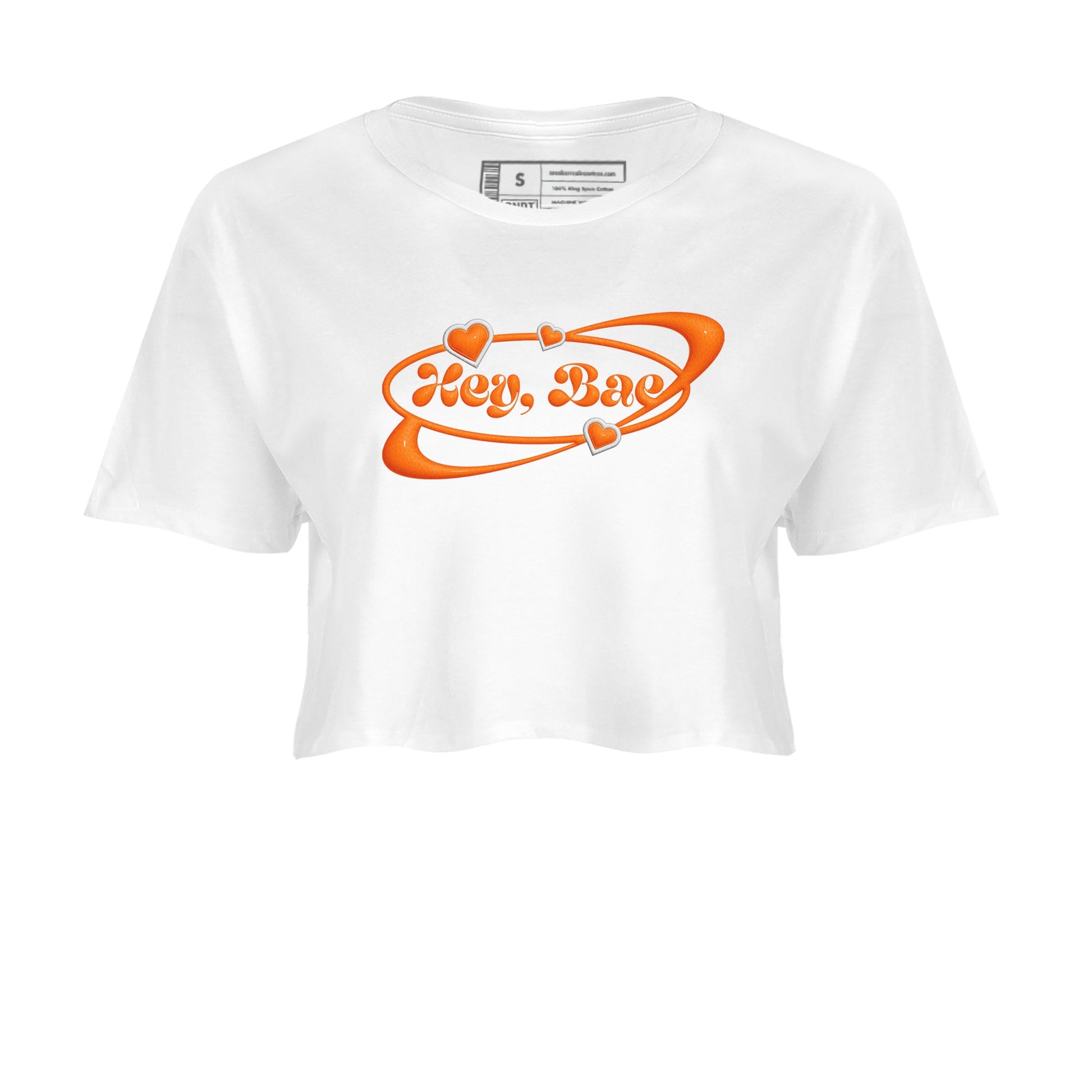 Crazy 8 Team Orange shirt to match jordans Hey Bae sneaker tees Adidas Crazy 8 Team Orange SNRT Sneaker Release Tees White 2 Crop T-Shirt
