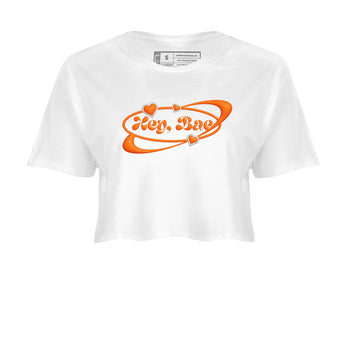Crazy 8 Team Orange shirt to match jordans Hey Bae sneaker tees Adidas Crazy 8 Team Orange SNRT Sneaker Release Tees White 2 Crop T-Shirt